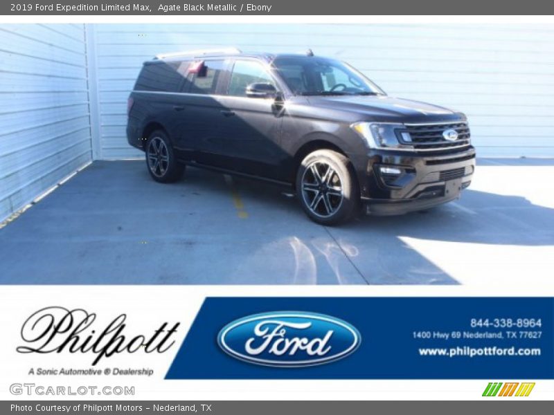 Agate Black Metallic / Ebony 2019 Ford Expedition Limited Max