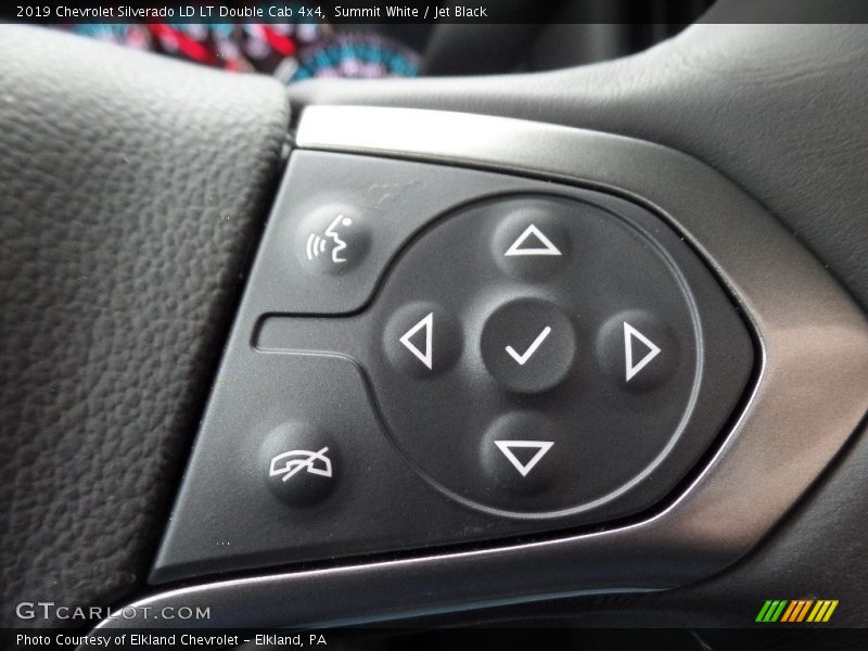 Summit White / Jet Black 2019 Chevrolet Silverado LD LT Double Cab 4x4