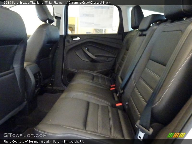 White Platinum / Chromite Gray/Charcoal Black 2019 Ford Escape Titanium