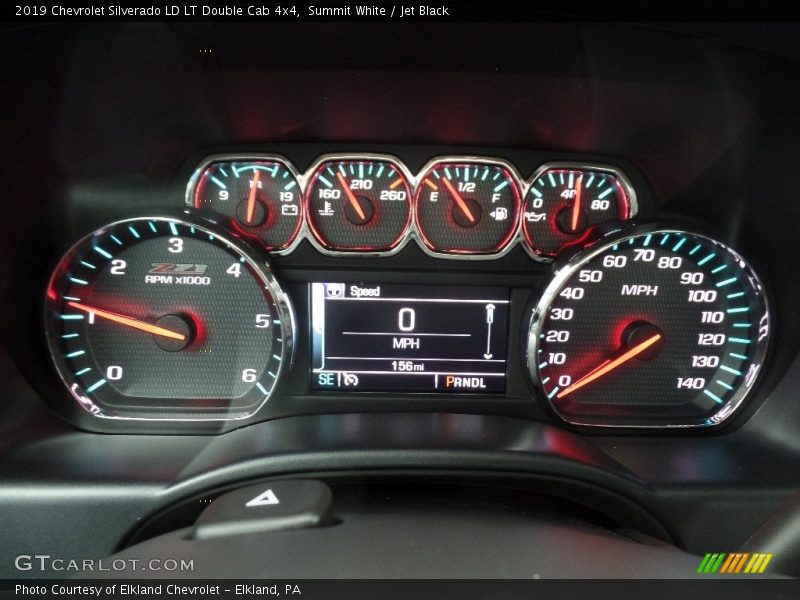Summit White / Jet Black 2019 Chevrolet Silverado LD LT Double Cab 4x4