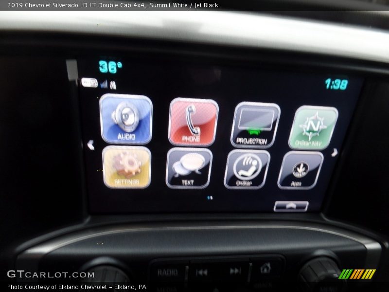 Summit White / Jet Black 2019 Chevrolet Silverado LD LT Double Cab 4x4