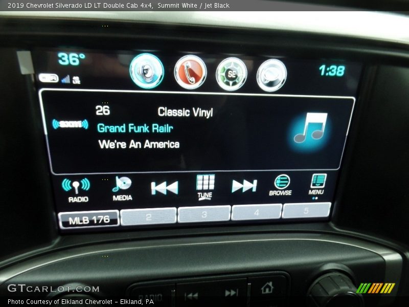 Summit White / Jet Black 2019 Chevrolet Silverado LD LT Double Cab 4x4