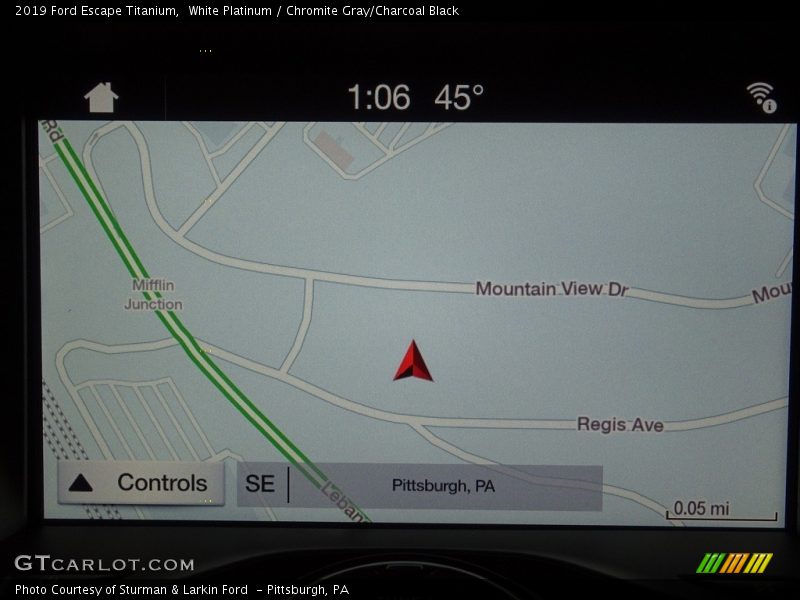 White Platinum / Chromite Gray/Charcoal Black 2019 Ford Escape Titanium