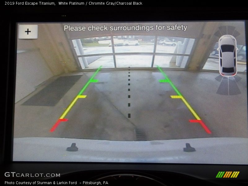 White Platinum / Chromite Gray/Charcoal Black 2019 Ford Escape Titanium