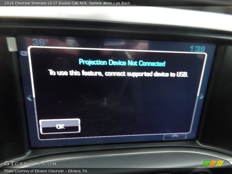 Summit White / Jet Black 2019 Chevrolet Silverado LD LT Double Cab 4x4