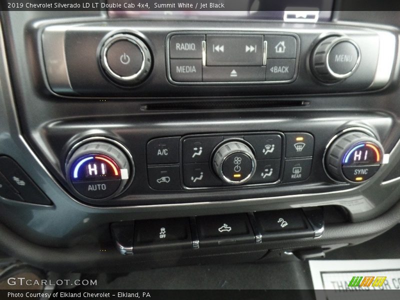 Summit White / Jet Black 2019 Chevrolet Silverado LD LT Double Cab 4x4