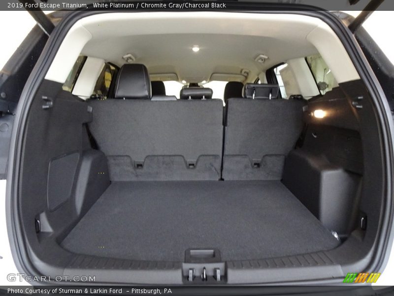 White Platinum / Chromite Gray/Charcoal Black 2019 Ford Escape Titanium