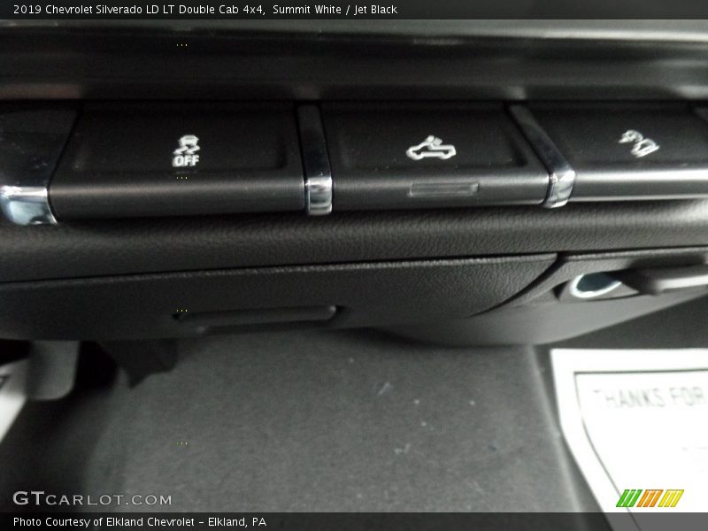 Summit White / Jet Black 2019 Chevrolet Silverado LD LT Double Cab 4x4