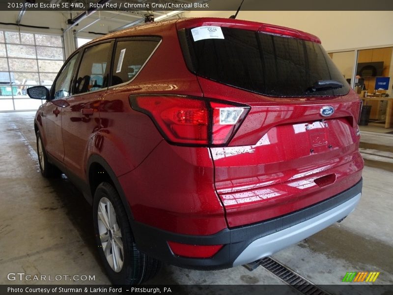 Ruby Red / Chromite Gray/Charcoal Black 2019 Ford Escape SE 4WD