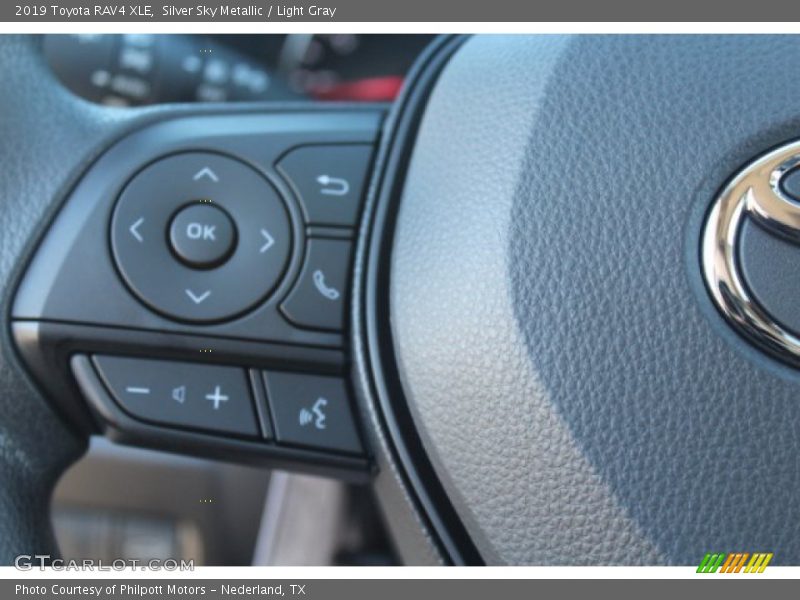 Silver Sky Metallic / Light Gray 2019 Toyota RAV4 XLE