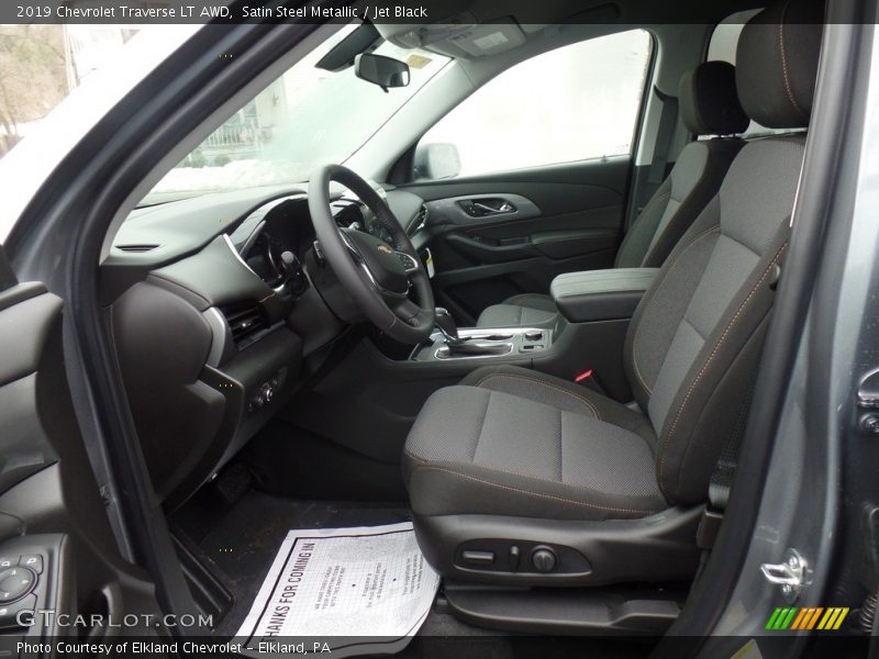 Satin Steel Metallic / Jet Black 2019 Chevrolet Traverse LT AWD