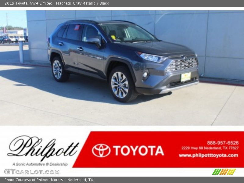 Magnetic Gray Metallic / Black 2019 Toyota RAV4 Limited