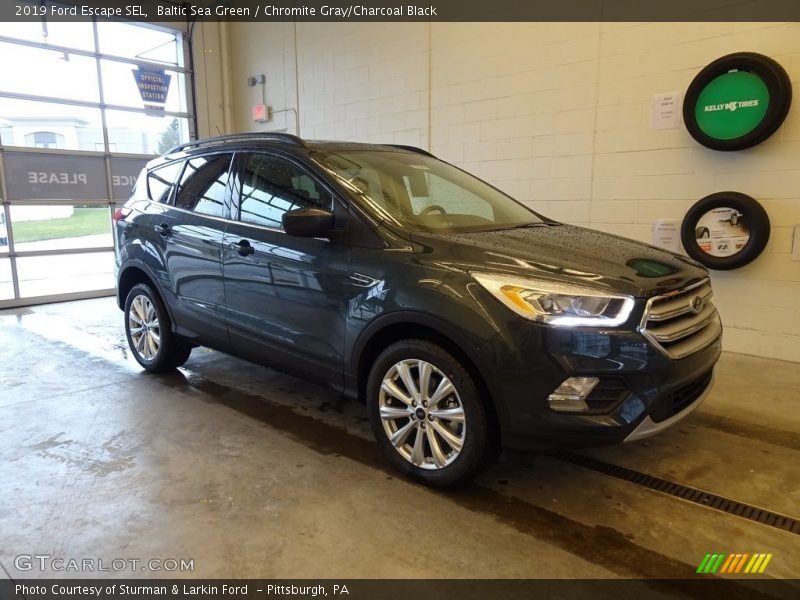 Baltic Sea Green / Chromite Gray/Charcoal Black 2019 Ford Escape SEL