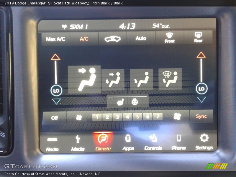 Pitch Black / Black 2019 Dodge Challenger R/T Scat Pack Widebody