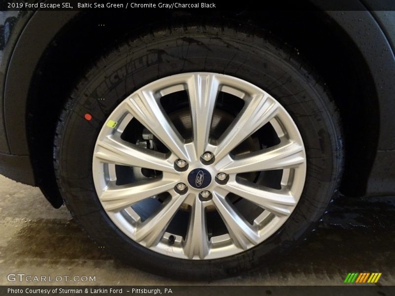 Baltic Sea Green / Chromite Gray/Charcoal Black 2019 Ford Escape SEL