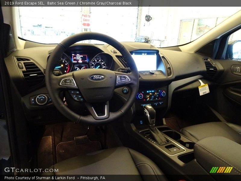 Baltic Sea Green / Chromite Gray/Charcoal Black 2019 Ford Escape SEL