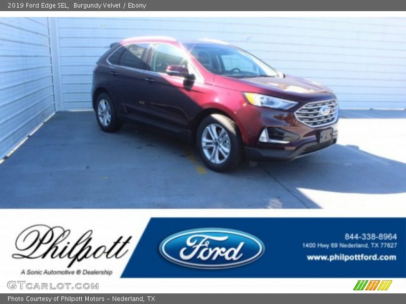 Burgundy Velvet / Ebony 2019 Ford Edge SEL