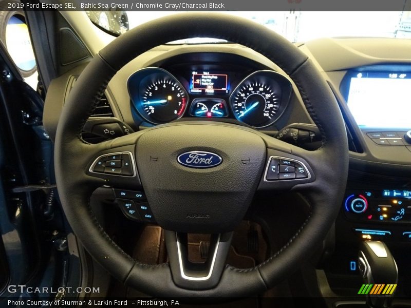 Baltic Sea Green / Chromite Gray/Charcoal Black 2019 Ford Escape SEL