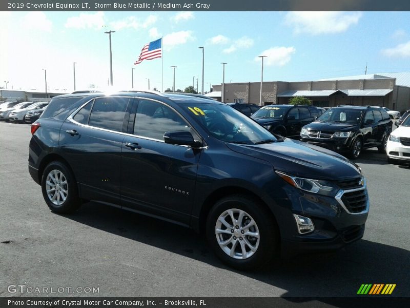Storm Blue Metallic / Medium Ash Gray 2019 Chevrolet Equinox LT