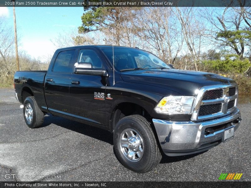 Brilliant Black Crystal Pearl / Black/Diesel Gray 2018 Ram 2500 Tradesman Crew Cab 4x4
