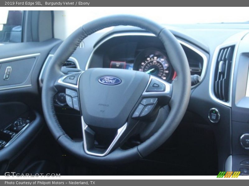 Burgundy Velvet / Ebony 2019 Ford Edge SEL