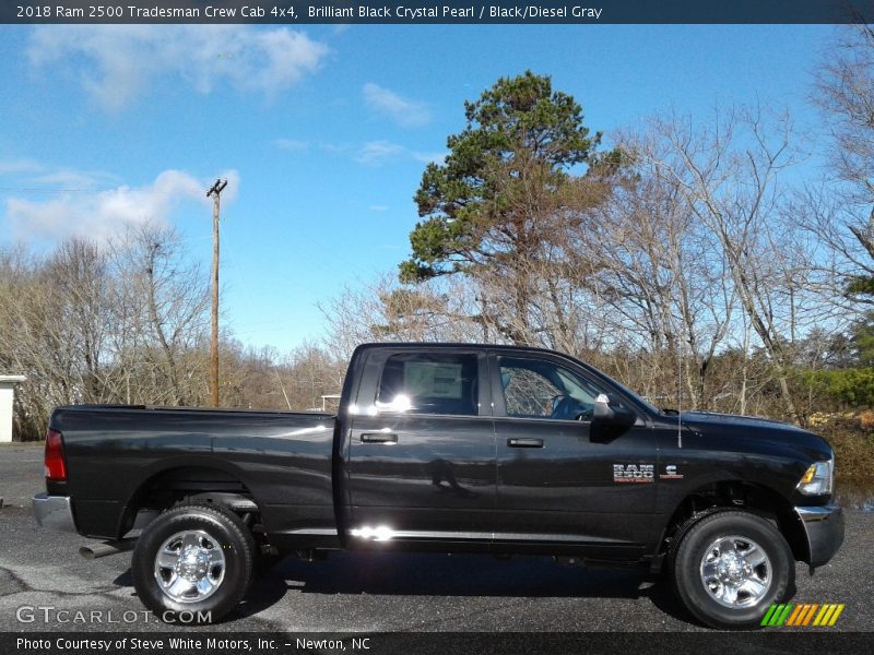 Brilliant Black Crystal Pearl / Black/Diesel Gray 2018 Ram 2500 Tradesman Crew Cab 4x4