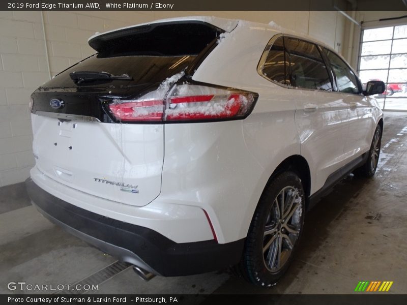 White Platinum / Ebony 2019 Ford Edge Titanium AWD