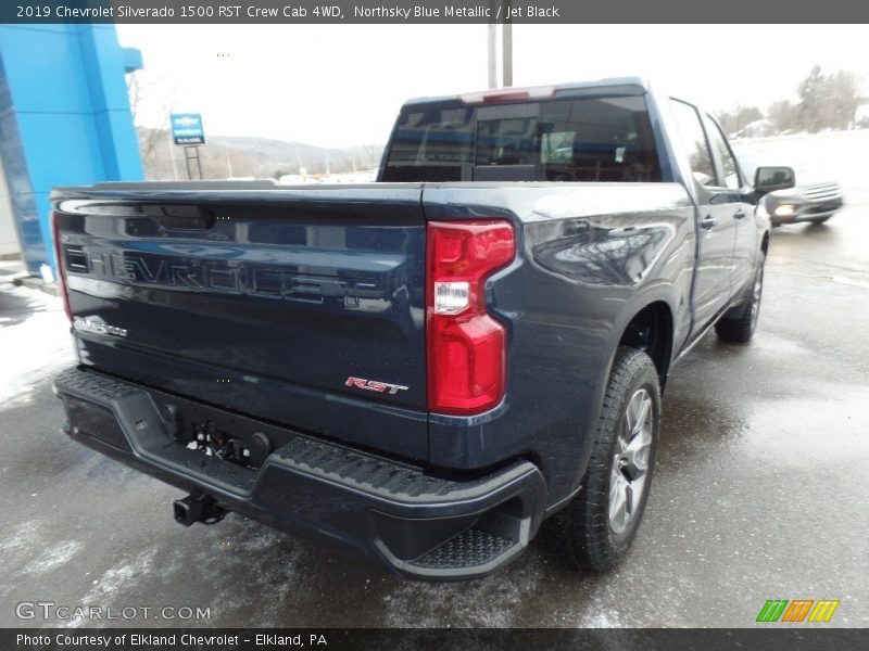 Northsky Blue Metallic / Jet Black 2019 Chevrolet Silverado 1500 RST Crew Cab 4WD