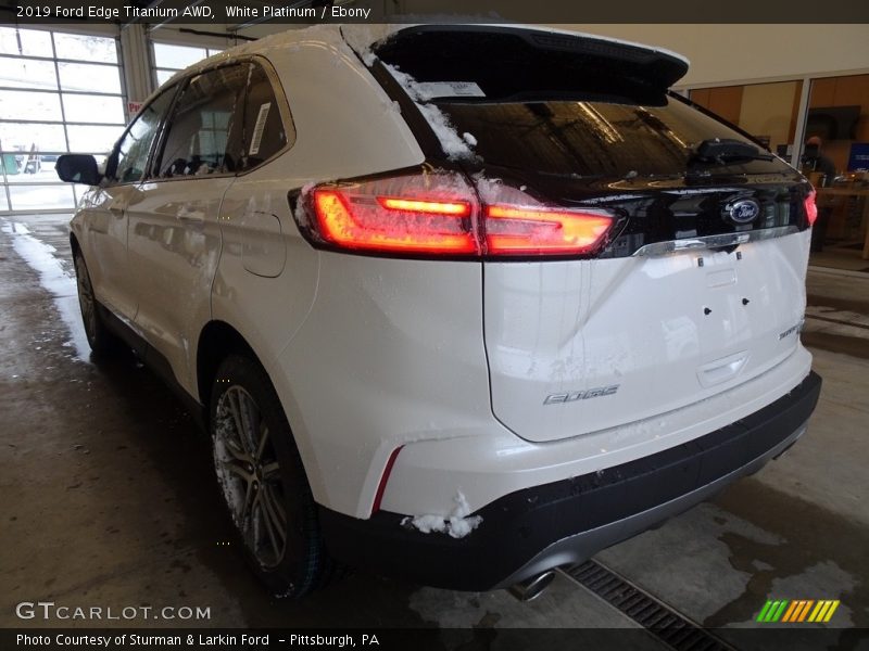 White Platinum / Ebony 2019 Ford Edge Titanium AWD