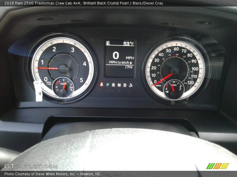Brilliant Black Crystal Pearl / Black/Diesel Gray 2018 Ram 2500 Tradesman Crew Cab 4x4