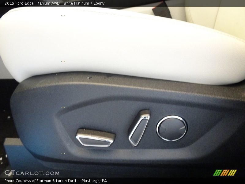 White Platinum / Ebony 2019 Ford Edge Titanium AWD