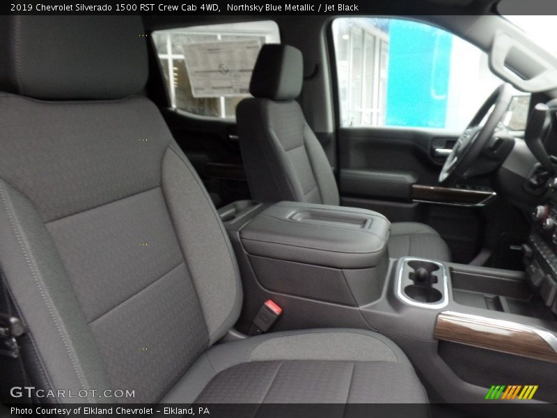 Northsky Blue Metallic / Jet Black 2019 Chevrolet Silverado 1500 RST Crew Cab 4WD