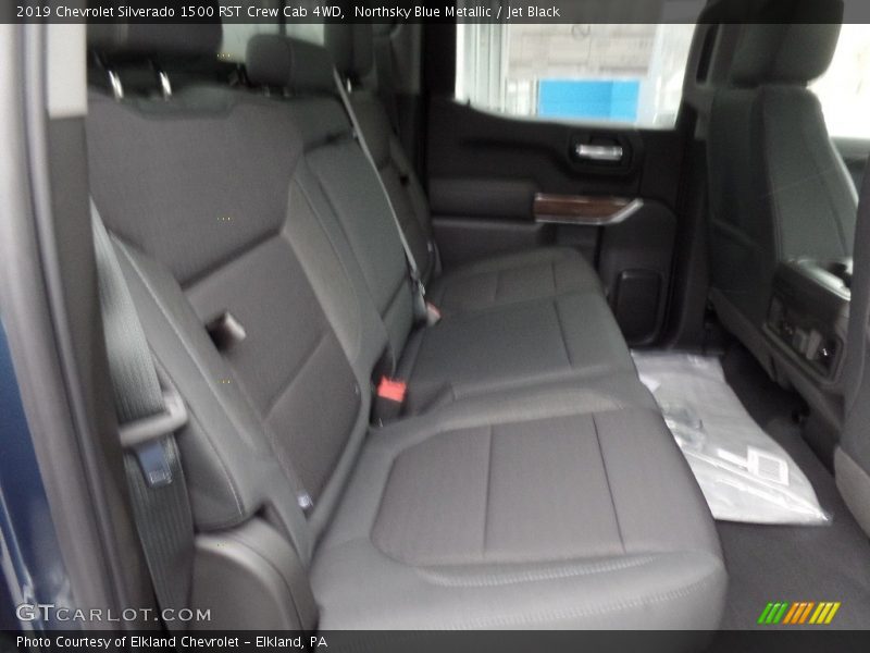 Northsky Blue Metallic / Jet Black 2019 Chevrolet Silverado 1500 RST Crew Cab 4WD