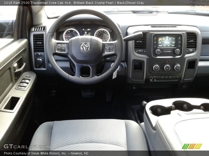 Brilliant Black Crystal Pearl / Black/Diesel Gray 2018 Ram 2500 Tradesman Crew Cab 4x4