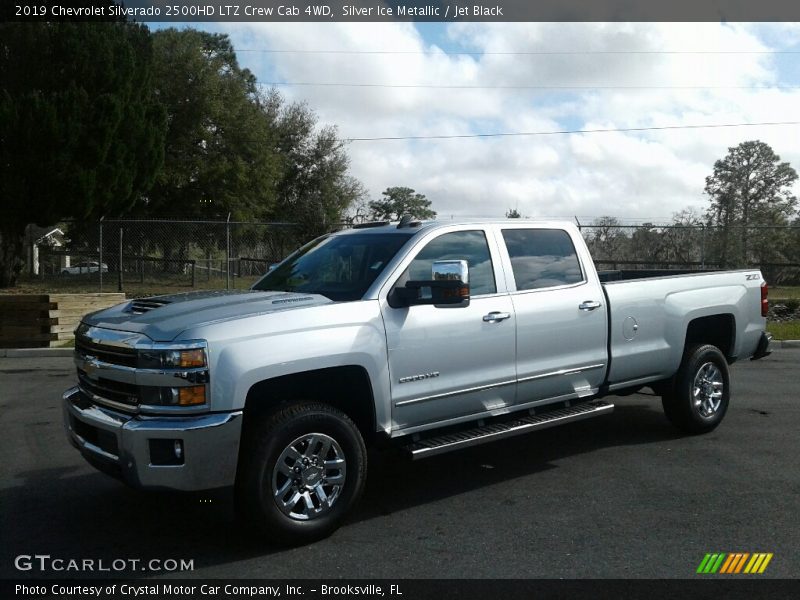 Silver Ice Metallic / Jet Black 2019 Chevrolet Silverado 2500HD LTZ Crew Cab 4WD