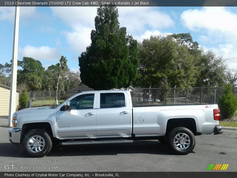 Silver Ice Metallic / Jet Black 2019 Chevrolet Silverado 2500HD LTZ Crew Cab 4WD