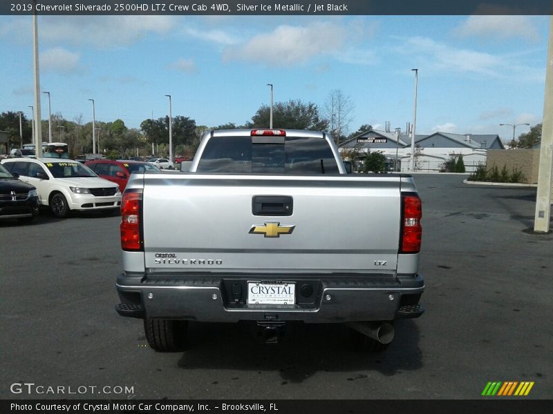 Silver Ice Metallic / Jet Black 2019 Chevrolet Silverado 2500HD LTZ Crew Cab 4WD