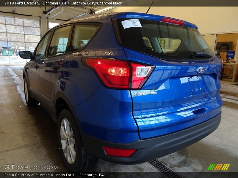 Lightning Blue / Chromite Gray/Charcoal Black 2019 Ford Escape S