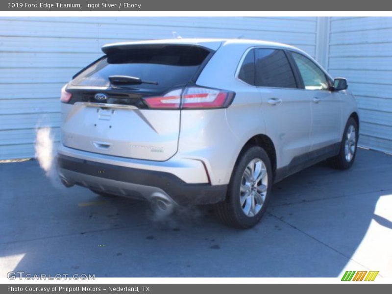 Ingot Silver / Ebony 2019 Ford Edge Titanium