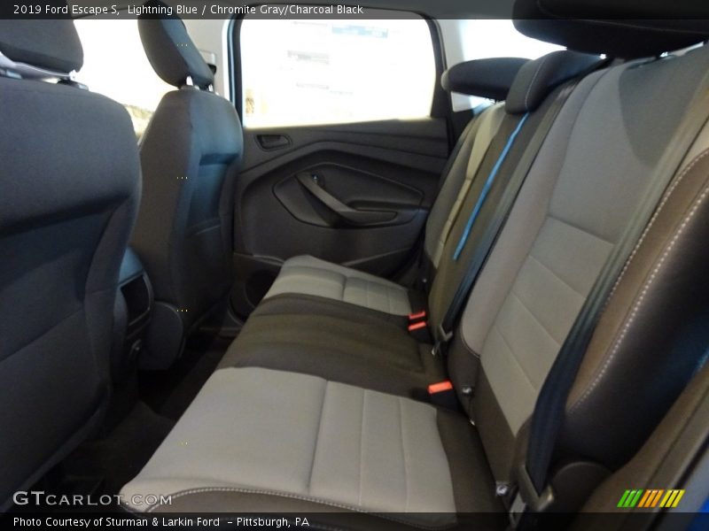 Lightning Blue / Chromite Gray/Charcoal Black 2019 Ford Escape S