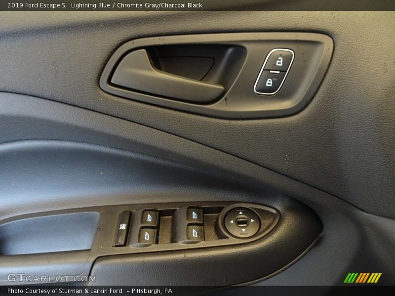 Lightning Blue / Chromite Gray/Charcoal Black 2019 Ford Escape S