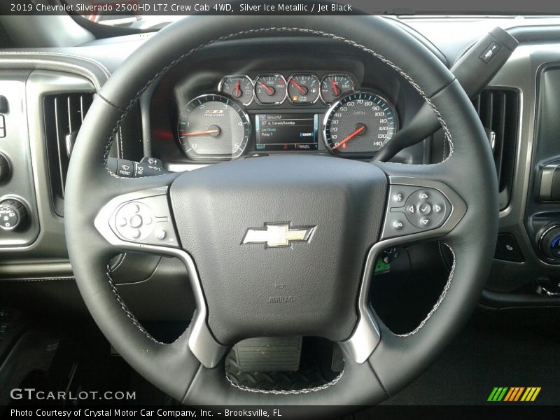 Silver Ice Metallic / Jet Black 2019 Chevrolet Silverado 2500HD LTZ Crew Cab 4WD