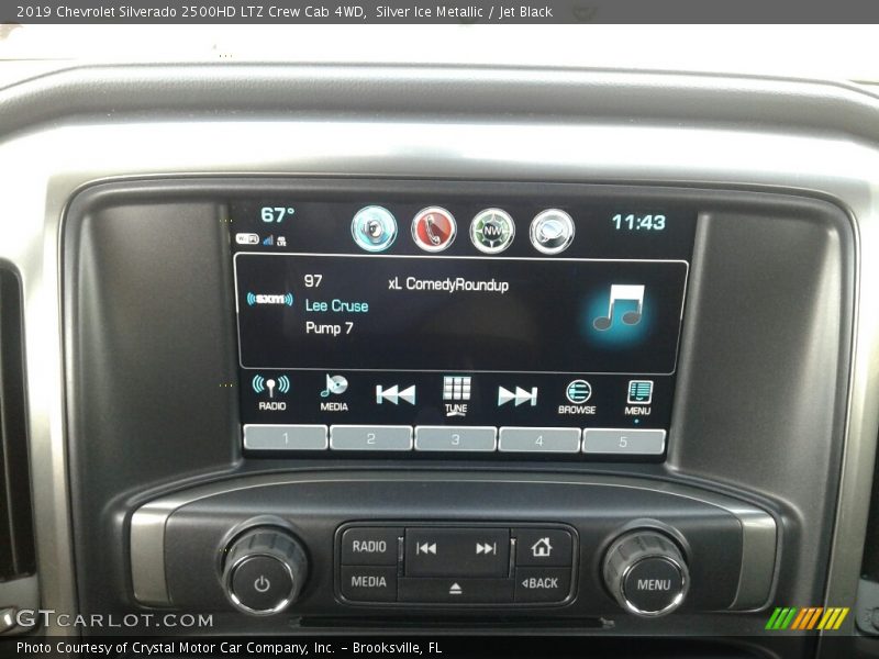 Silver Ice Metallic / Jet Black 2019 Chevrolet Silverado 2500HD LTZ Crew Cab 4WD