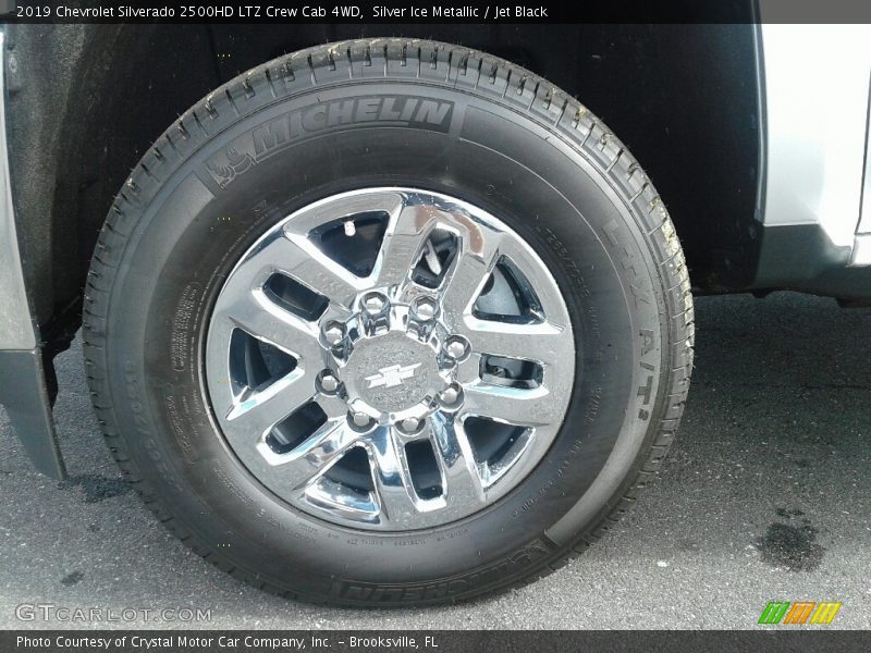 Silver Ice Metallic / Jet Black 2019 Chevrolet Silverado 2500HD LTZ Crew Cab 4WD