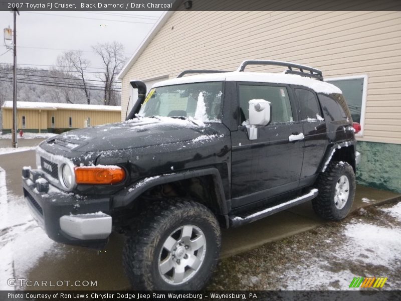 Black Diamond / Dark Charcoal 2007 Toyota FJ Cruiser