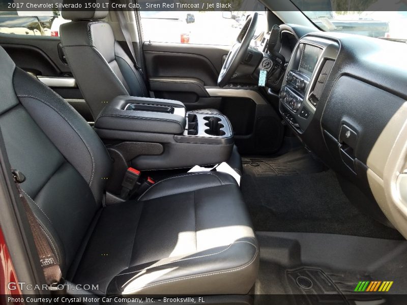 Siren Red Tintcoat / Jet Black 2017 Chevrolet Silverado 1500 LT Crew Cab