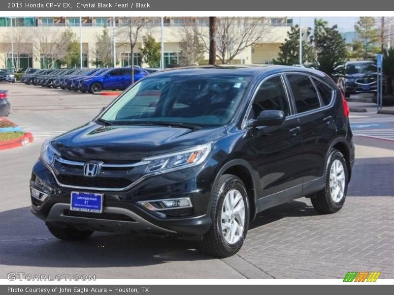 Crystal Black Pearl / Black 2015 Honda CR-V EX