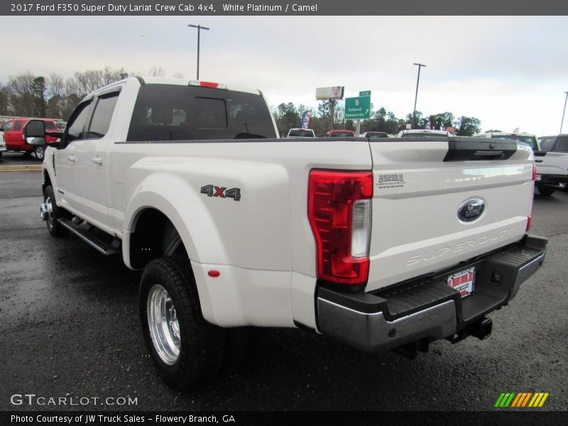 White Platinum / Camel 2017 Ford F350 Super Duty Lariat Crew Cab 4x4