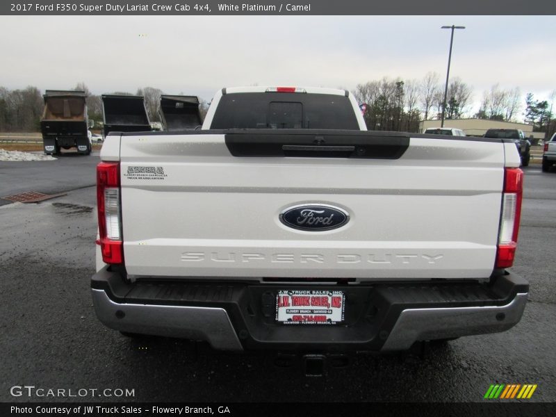 White Platinum / Camel 2017 Ford F350 Super Duty Lariat Crew Cab 4x4