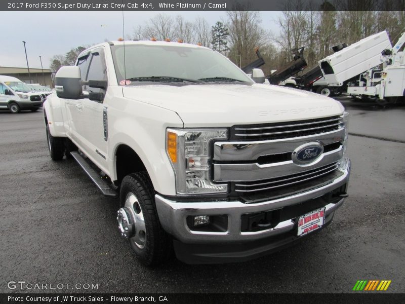 White Platinum / Camel 2017 Ford F350 Super Duty Lariat Crew Cab 4x4